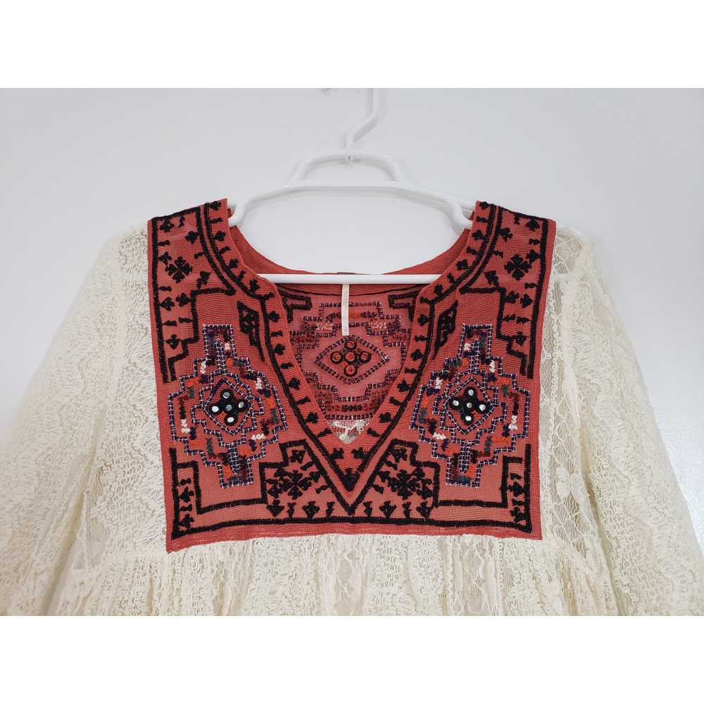 (S) Free People Women's Top Size S Lace Embroider… - image 2