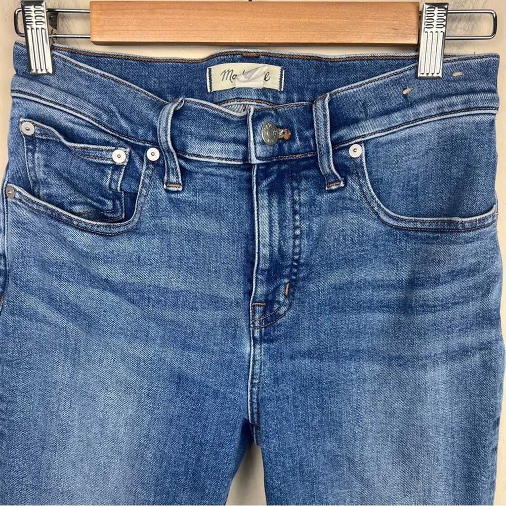 Madewell Kick Out Crop Jeans 27 Blue Women’s Mid … - image 5