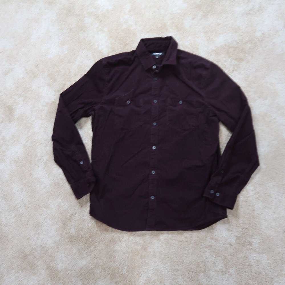 Express Express Slim Fit Maroon Shirt Men's Mediu… - image 1