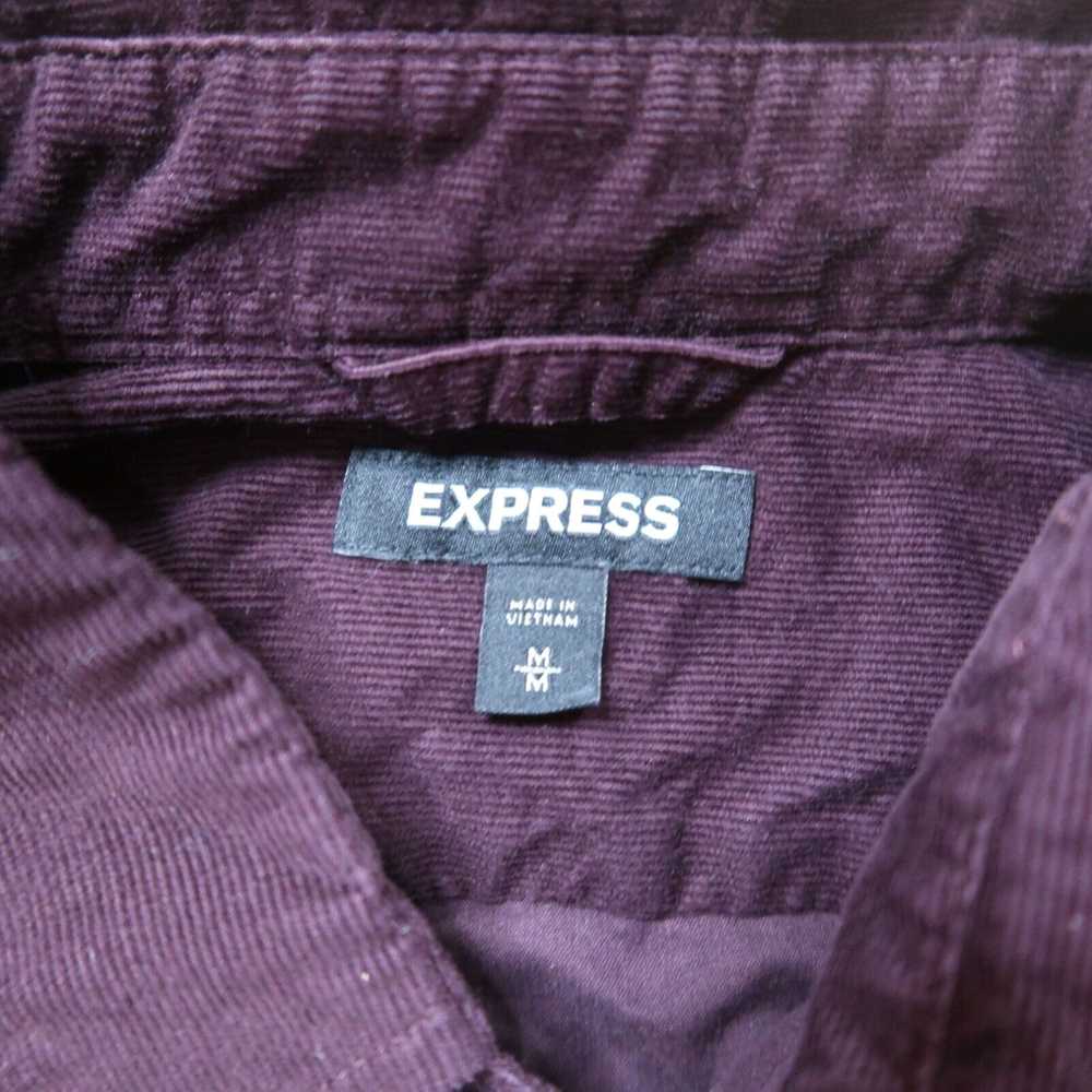 Express Express Slim Fit Maroon Shirt Men's Mediu… - image 3