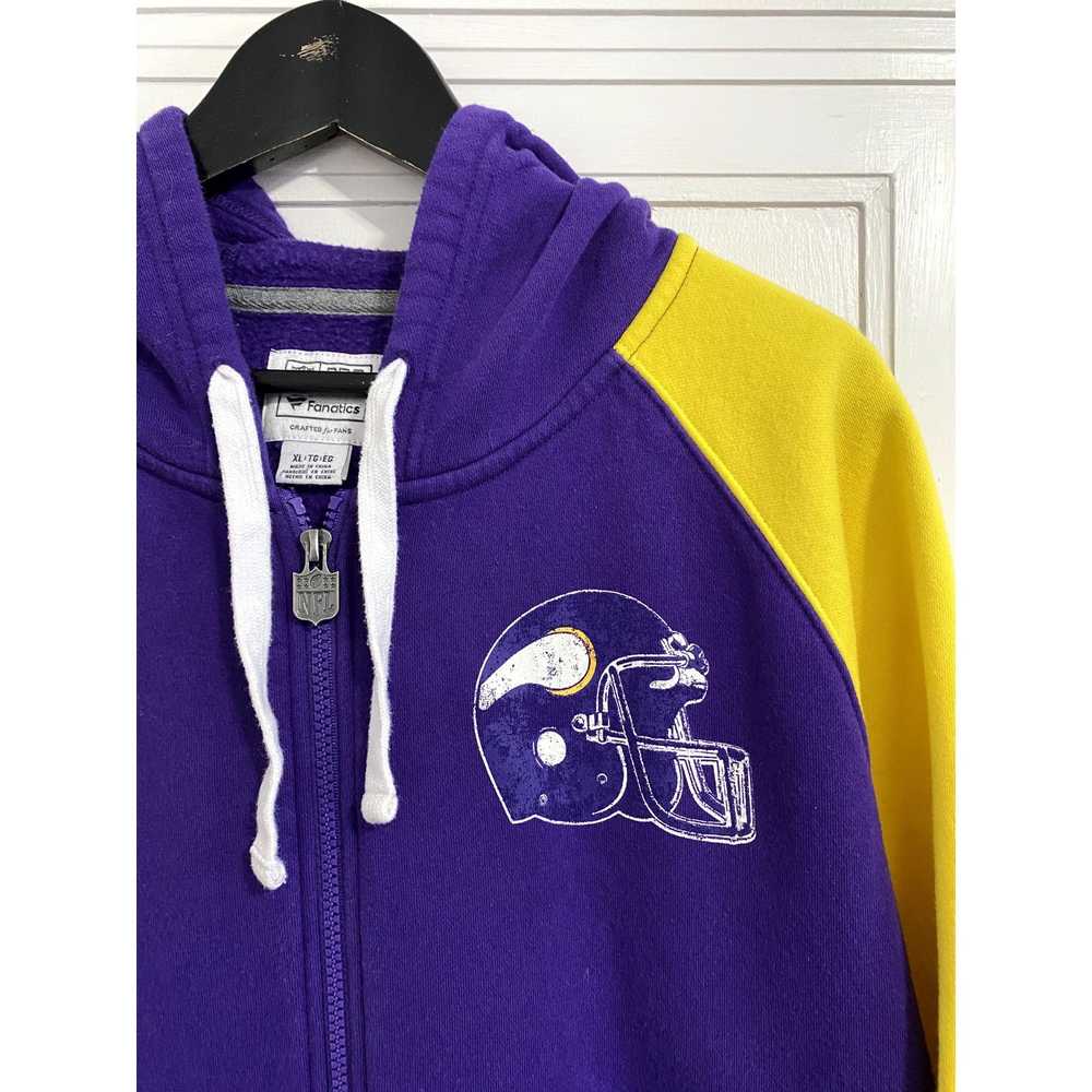 NFL Minnesota Vikings Full-Zip Hoodie Sweatshirt … - image 2