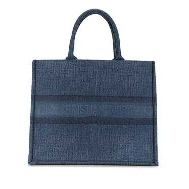 Dior Dior Large Oblique Denim Book Tote - image 1