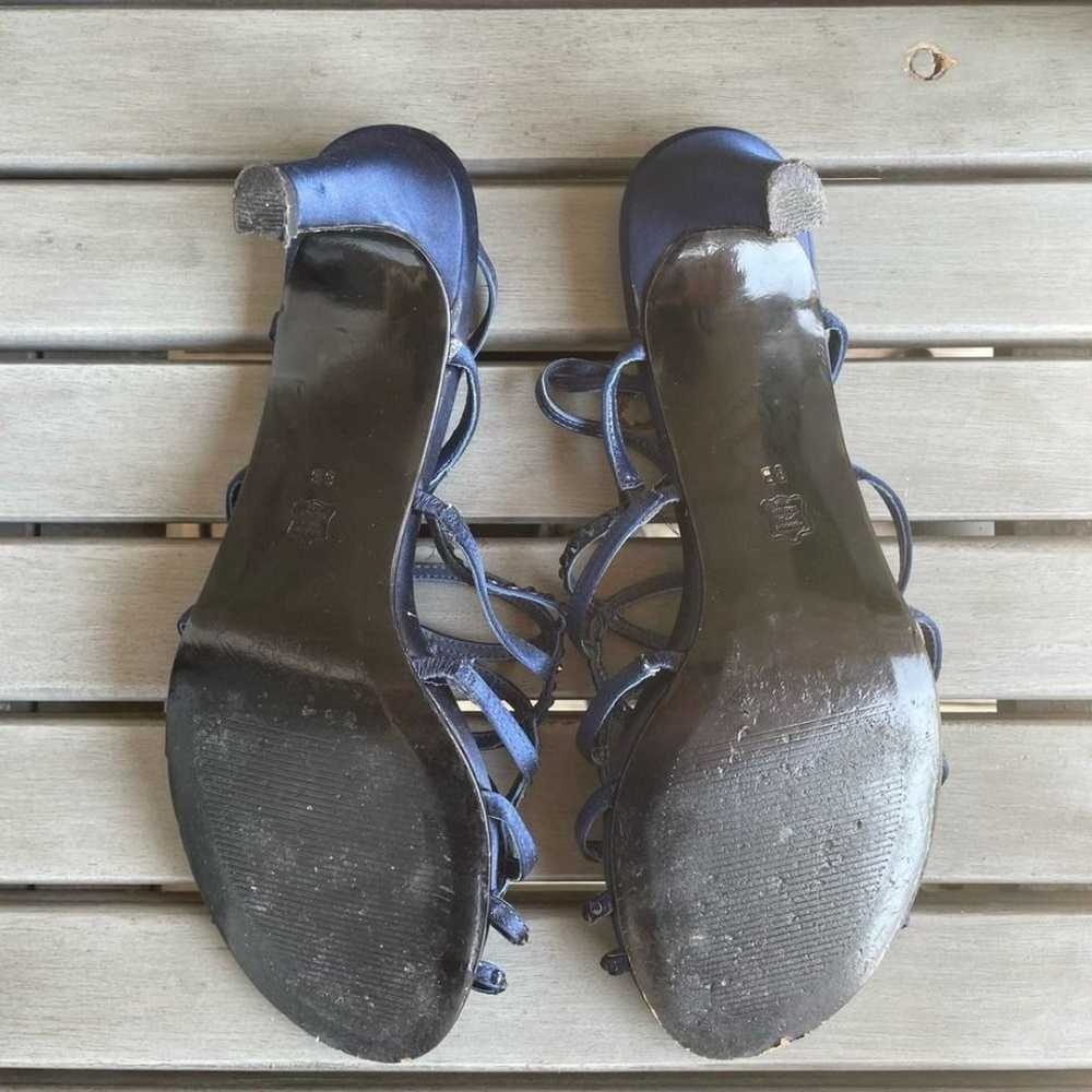 Vintage Caparros Blue Studded Heels Dressy Open T… - image 10