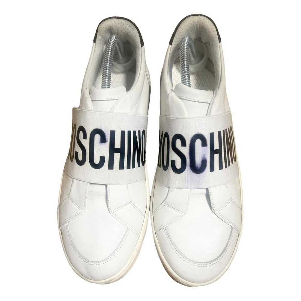 Moschino Leather low trainers - image 1