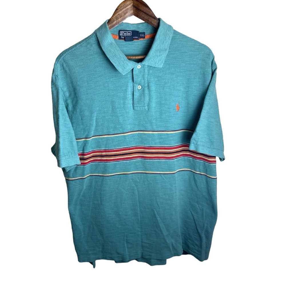 Ralph Lauren Vintage 90’s Ralph Lauren Men’s Teal… - image 1