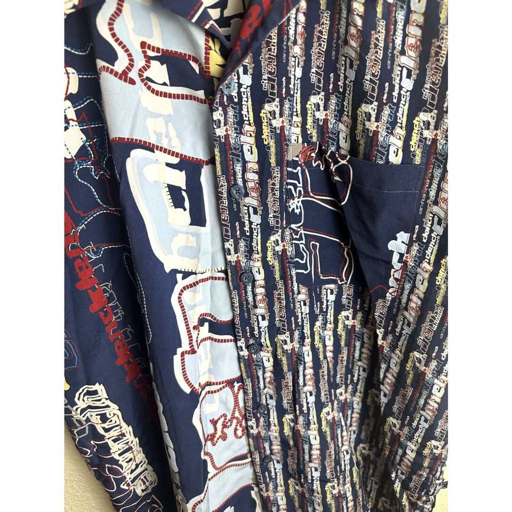 Vintage Clench Jeans Men’s All Over Print Button … - image 2