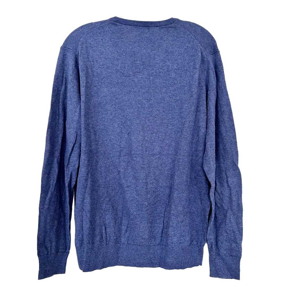 Uniqlo Uniqlo Blue V Neck Sweater Sz L - image 3