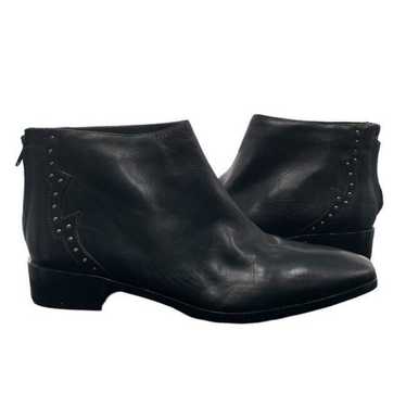 POUR LA VICTOIRE Bootie Janna Black Leather Ankle 