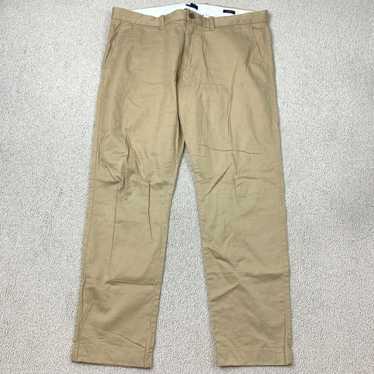 J.Crew Tan Flat Front Slim Straight Leg Chino Pant