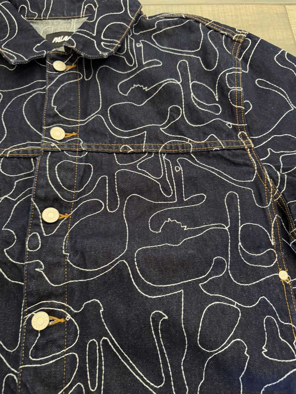 Palace Palace Splat Denim Jacket Embroidered Indi… - image 8