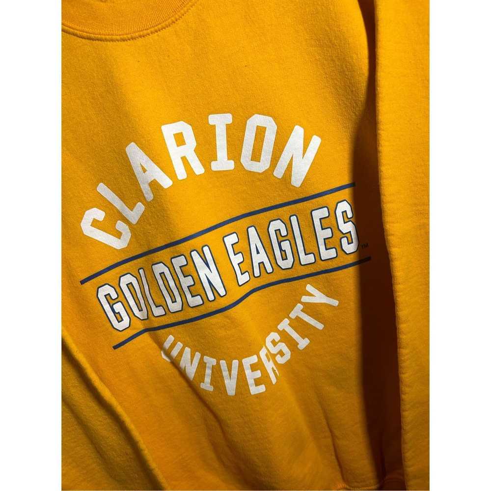 Vintage Y2K Clarion Golden Eagles Yellow Sweatshi… - image 2