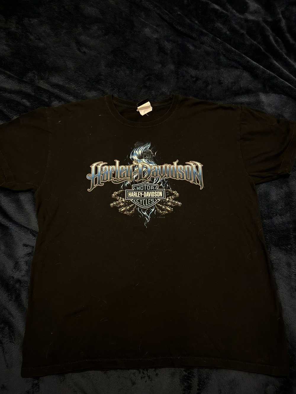 Harley Davidson Black Harley Davidson graphic tee - image 1