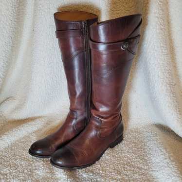 Frye Molly Button Boots Redwood Size 8 - image 1