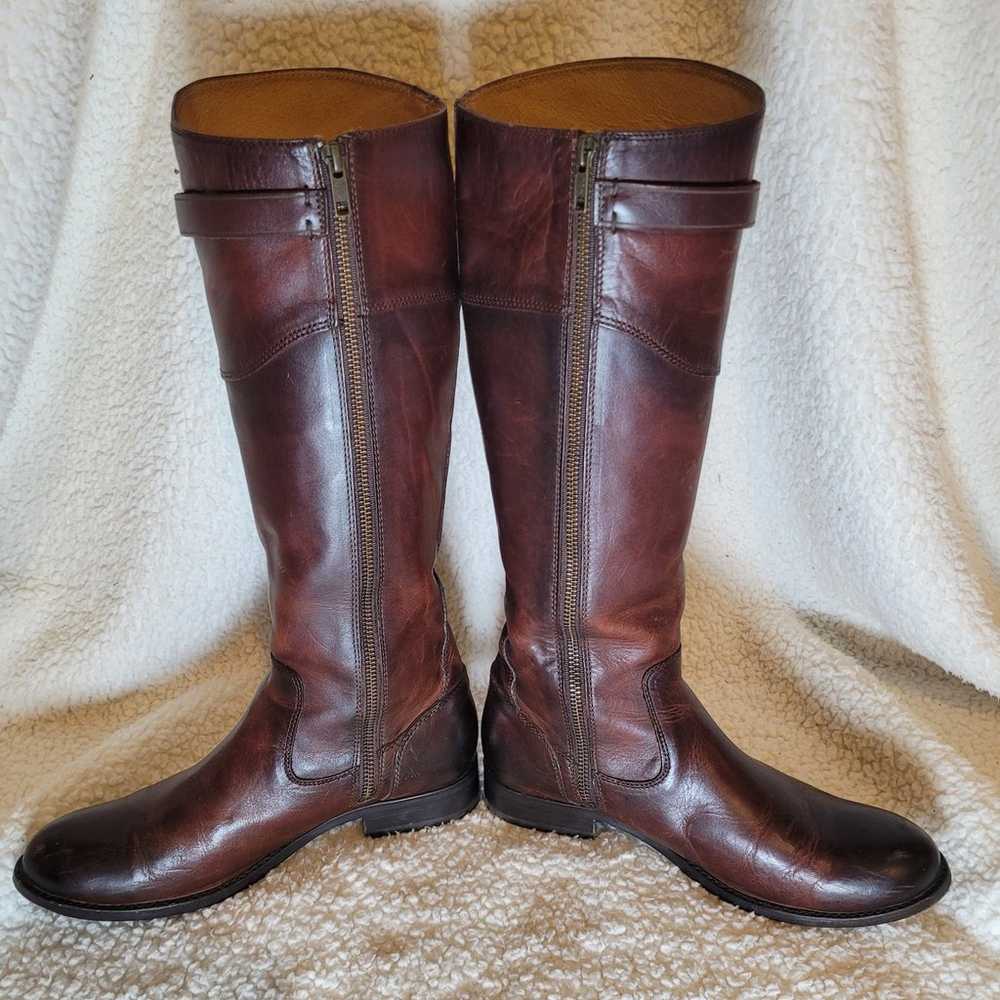 Frye Molly Button Boots Redwood Size 8 - image 2