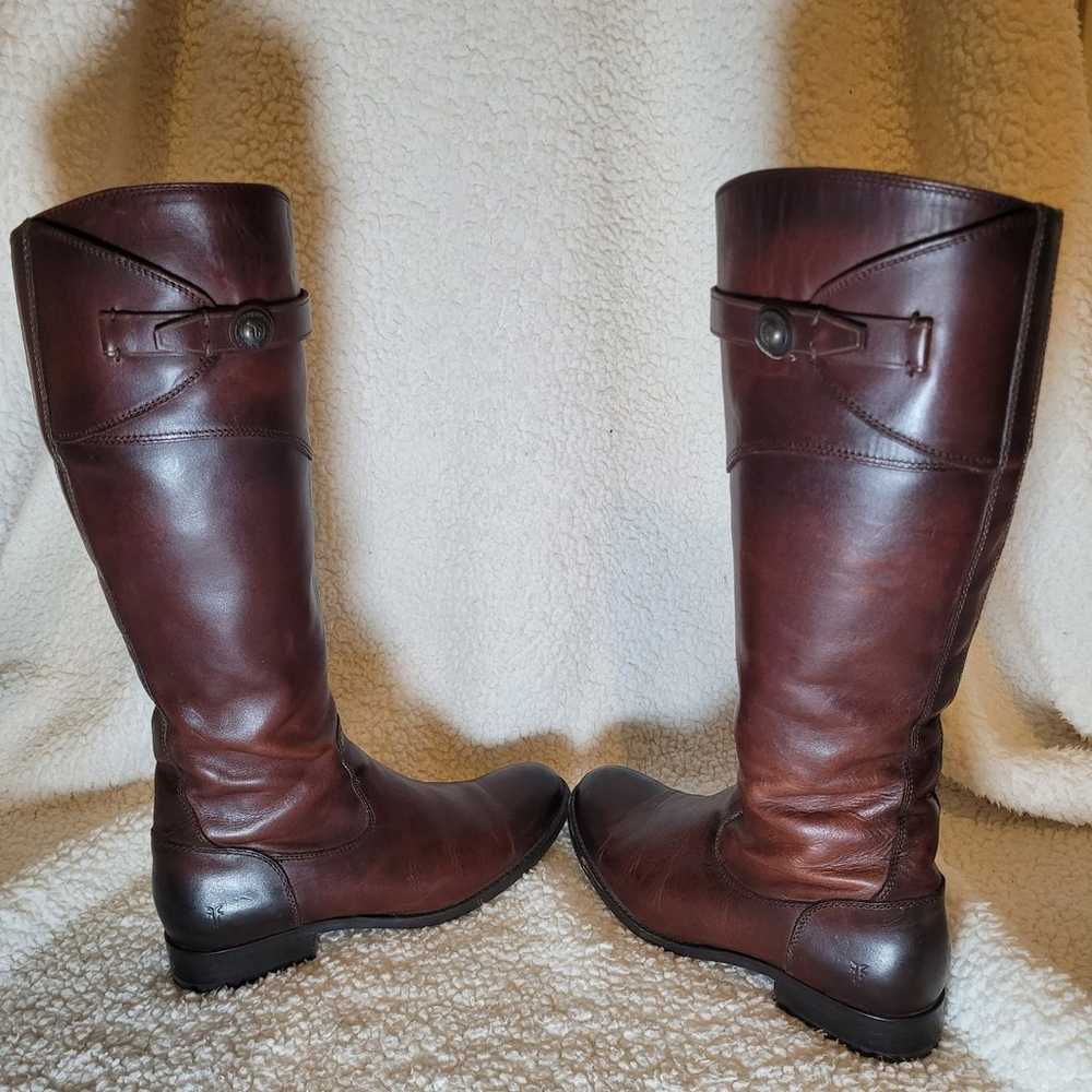 Frye Molly Button Boots Redwood Size 8 - image 3