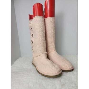 Ugg Heirloom Womens Boots Size 7 Apricot Lace Up … - image 1