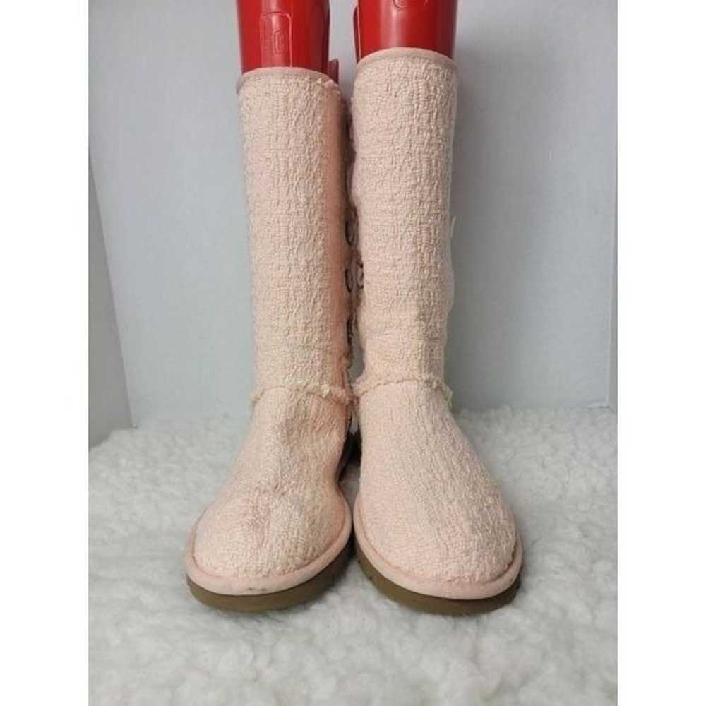 Ugg Heirloom Womens Boots Size 7 Apricot Lace Up … - image 2