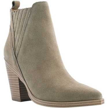 Marc Fisher Gadri Pointed Toe Booties in Tan Leath