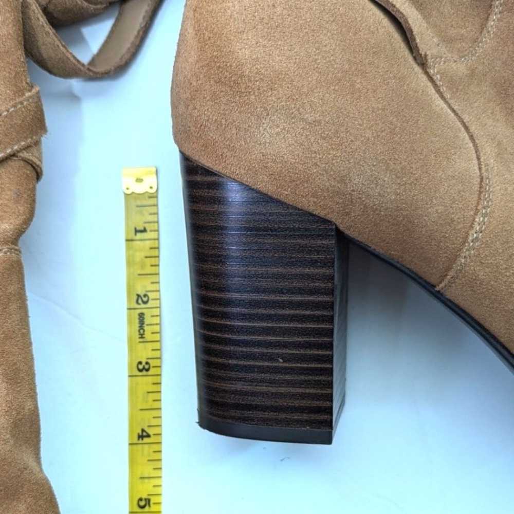 Sam Edelman Sable Over the Knee Tan Leather Heel … - image 10