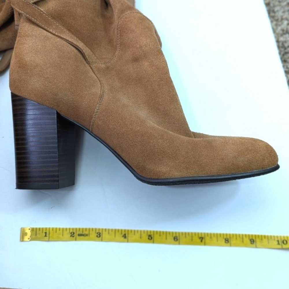 Sam Edelman Sable Over the Knee Tan Leather Heel … - image 9