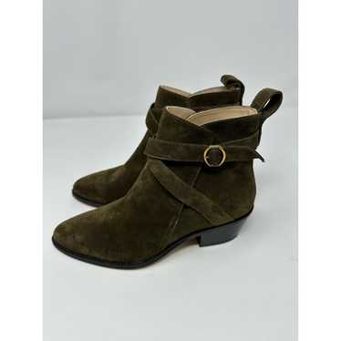 Banana Republic Women's Stella Suede Boot- Olive G