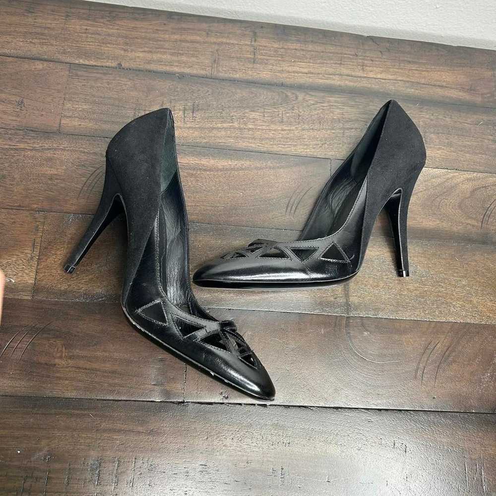 Givenchy Black suede heels with cutout details 8.5 - image 6