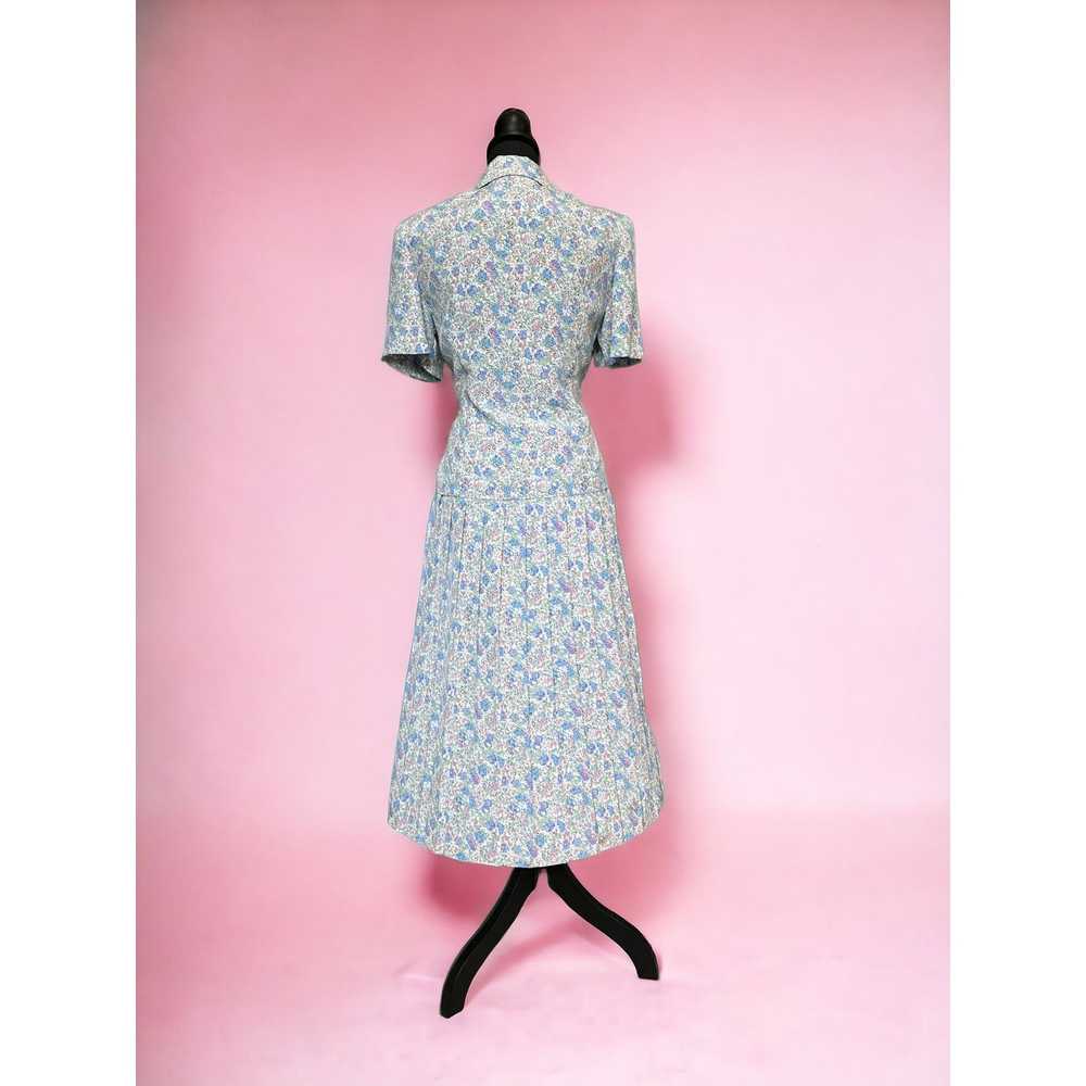 Vintage Vintage Fit n Flare secretary dress 70s d… - image 3