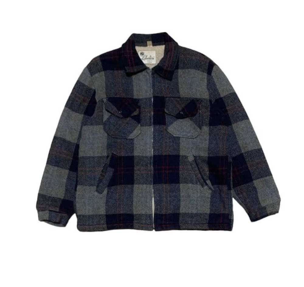 Flannel × Made In Usa × Vintage Vintage 80s Lakes… - image 1