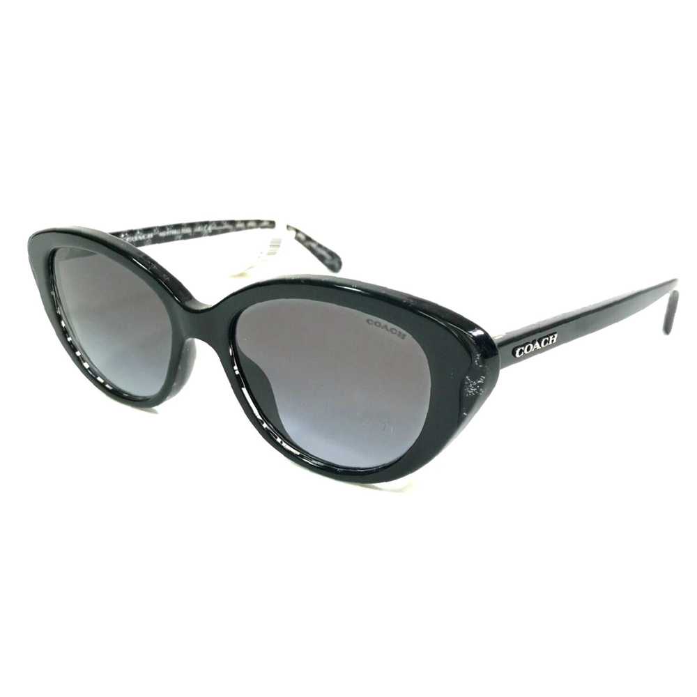 Coach Black Glitter Signature Cat Eye Coach Sungl… - image 6