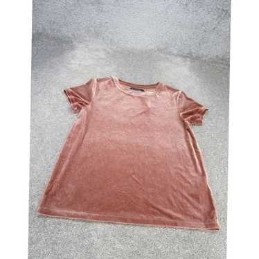 Abercrombie & Fitch Small Pink Velvet Short Sleeve