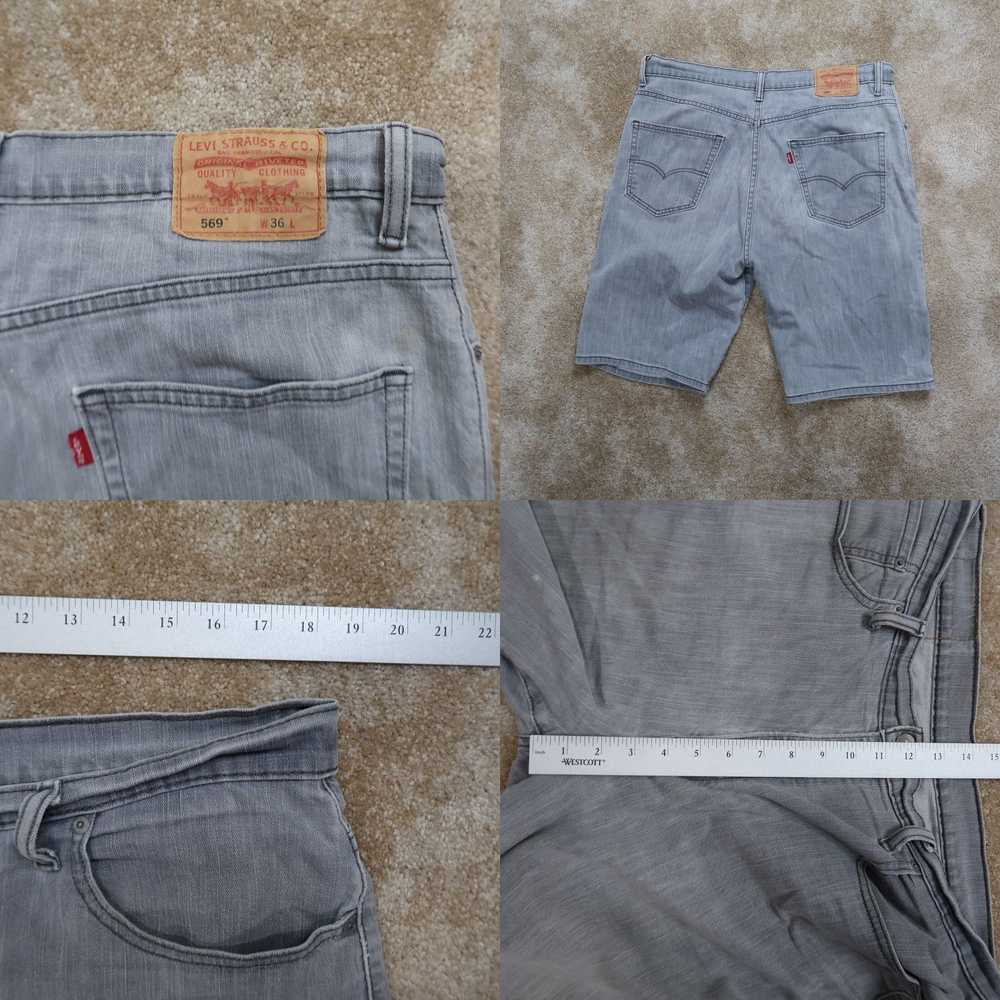 Levi's Levi's 569 Loose Fit Grey Denim Shorts Men… - image 4