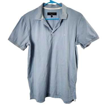 Rag & Bone Authentic Blue Short Sleeve Cotton Polo