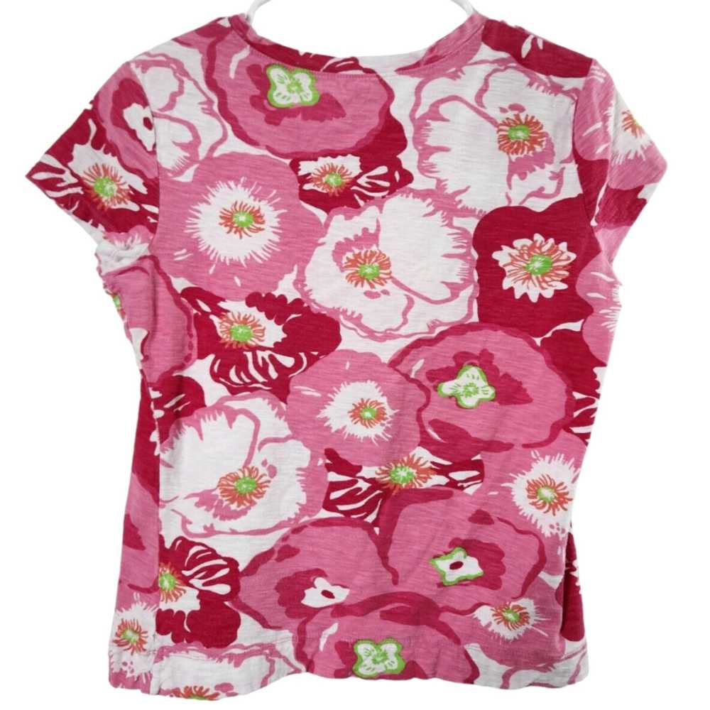 Lilly Pulitzer Cherry Begonia Floral Patterned Sh… - image 2