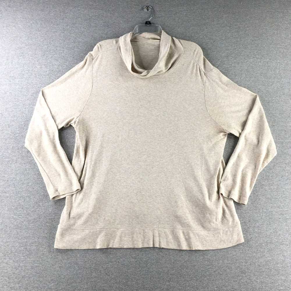 Vintage J Jill Womens 2X Perfect Pima Cowl Neck L… - image 1