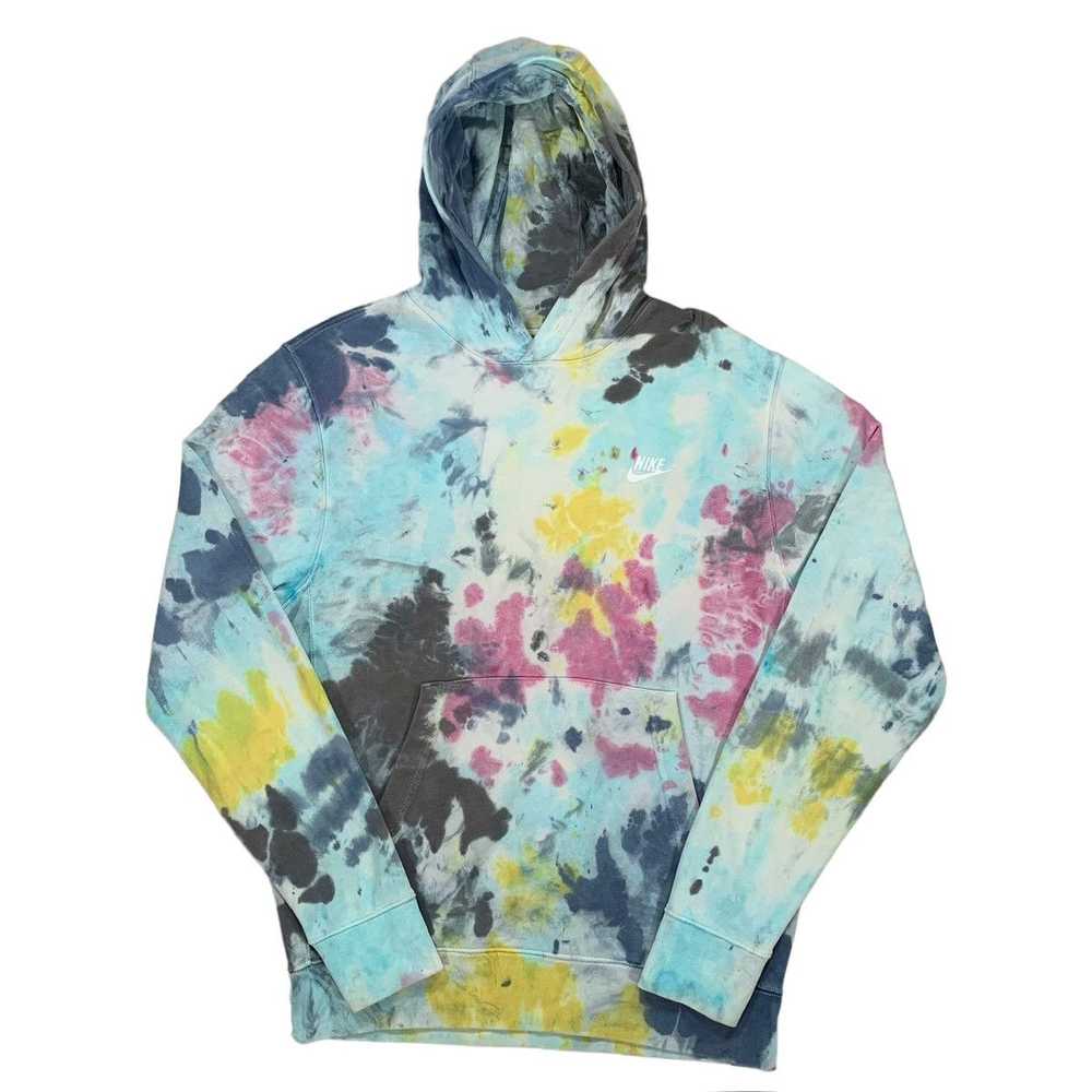 Nike Nike Men’s Multicolor Tye Die Pull Over Hood… - image 1