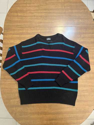 Coloured Cable Knit Sweater × Streetwear × Vintage