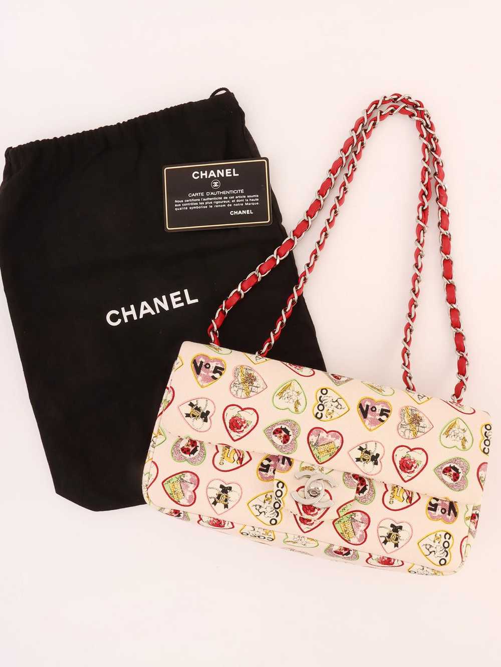 Chanel CHANEL Around 2005 Made Valentine Icon Pat… - image 12