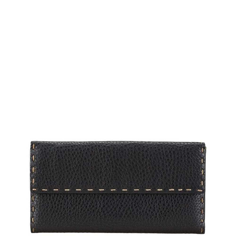 Fendi Fendi Fendi Leather Selleria Stitch Long Wa… - image 3