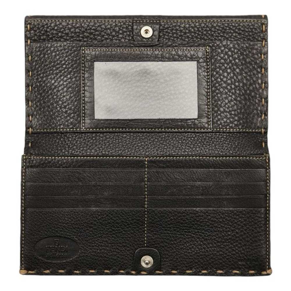 Fendi Fendi Fendi Leather Selleria Stitch Long Wa… - image 5