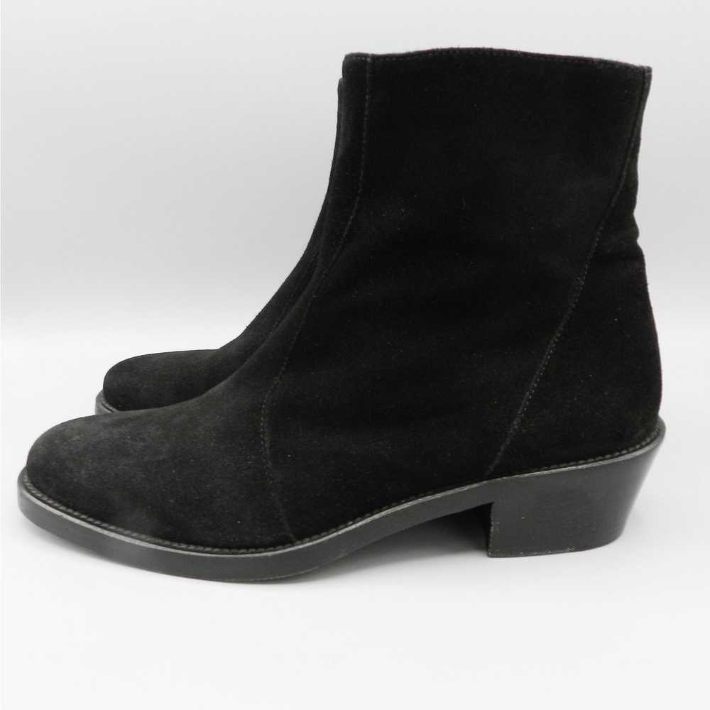 Theyskens Theory Black Suede Ankle Boots Sz 40 EU… - image 5