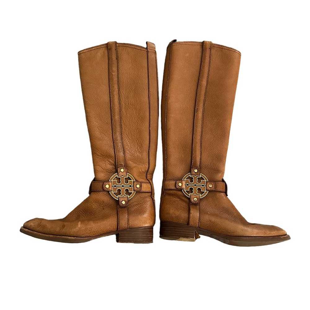 Tory Burch AMANDA Knee High Riding Pebbled Leathe… - image 1