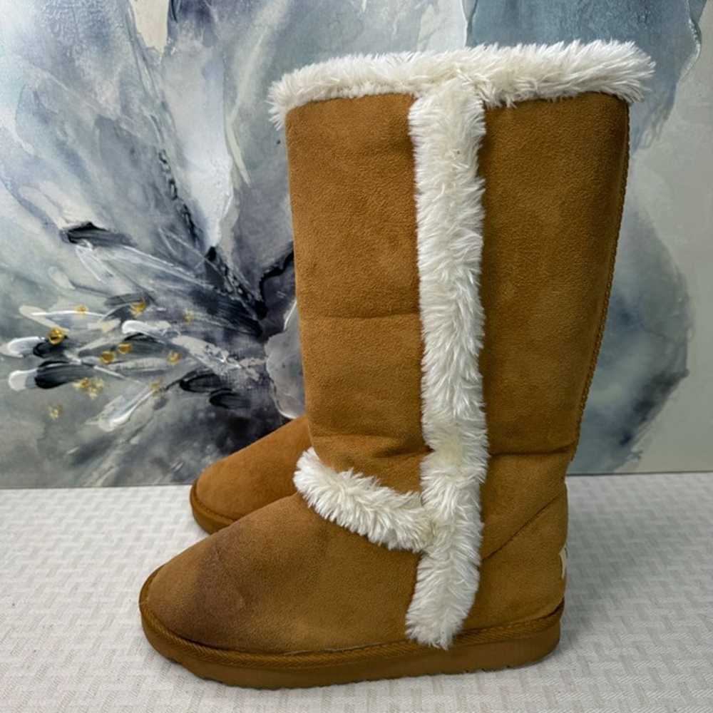 UGG Australia Tan Suede Boots Womens Size 5 With … - image 1