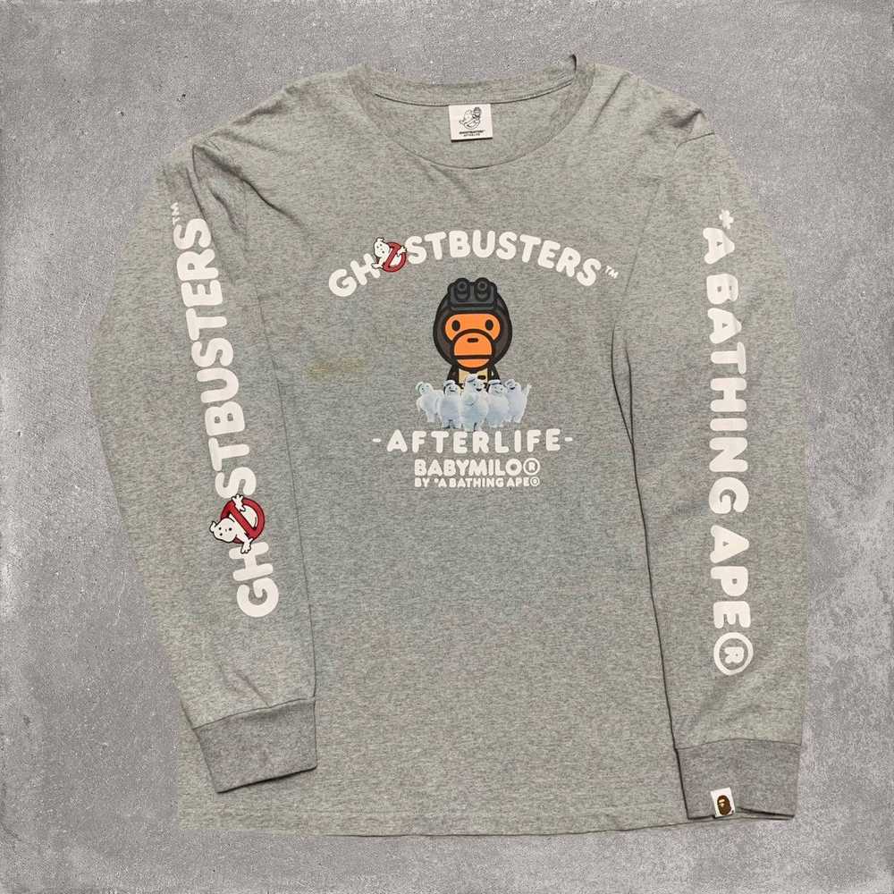 Bape Bape Large Ghostbusters Baby Milo Grey Long … - image 1