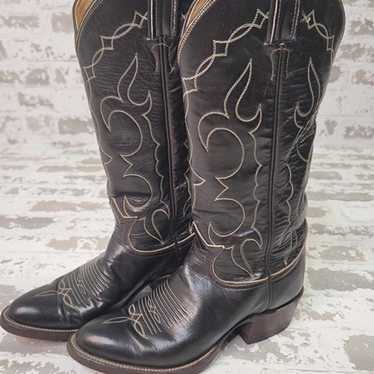 2485 Tony Lama Women's Black Western Boots Size 4 - image 1