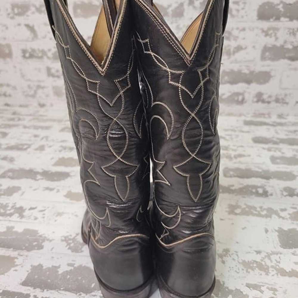 2485 Tony Lama Women's Black Western Boots Size 4 - image 4