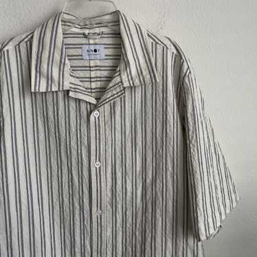 Nn07 NN07 No Nationality Striped Button Down Shor… - image 1