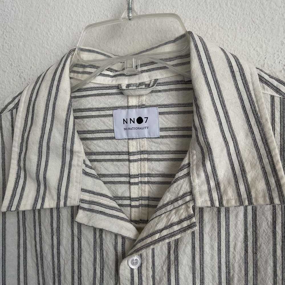 Nn07 NN07 No Nationality Striped Button Down Shor… - image 3