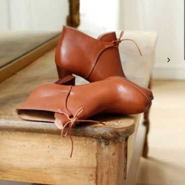 Sezane heeled hunter boots in camel - image 1