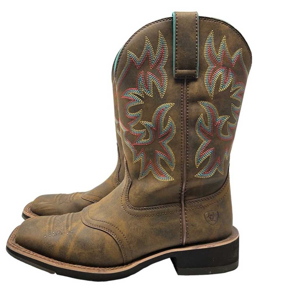 Ariat Delilah Western Boots Square Toe Leather Pu… - image 3