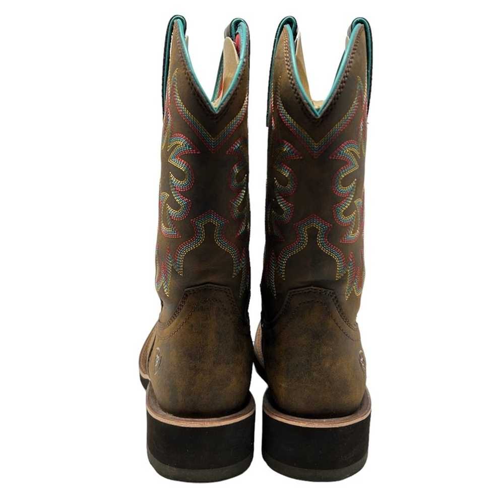 Ariat Delilah Western Boots Square Toe Leather Pu… - image 4